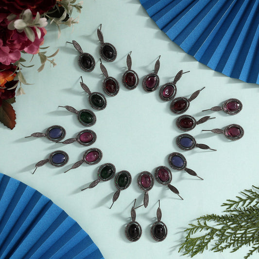 Assorted Color 12 Pairs Of Fashion Earrings