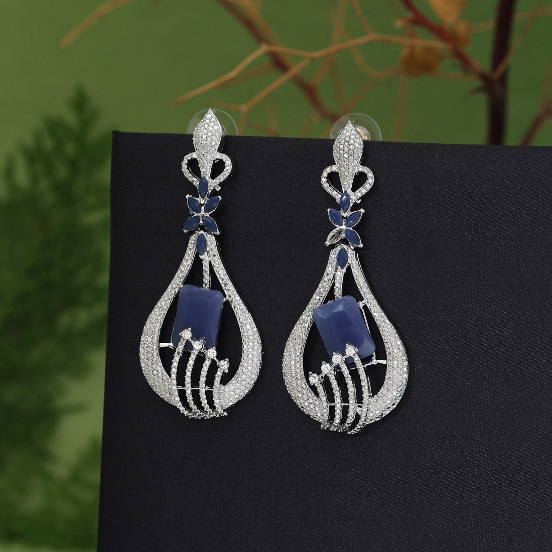 Blue Color Fashion Earrings (FE111BLU)