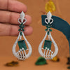 Green Color Fashion Earrings (FE111GRN)