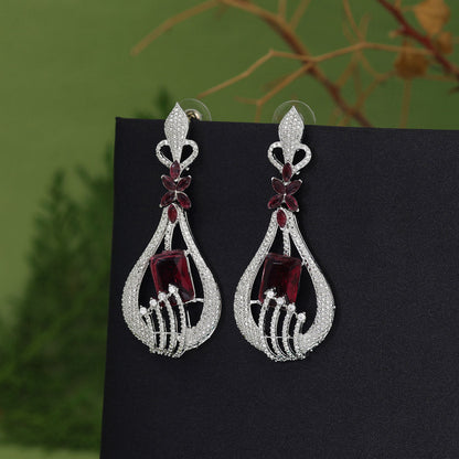 Magenta Color Fashion Earrings (FE111MNT)