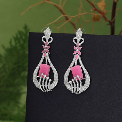 Pink Color Fashion Earrings (FE111PNK)