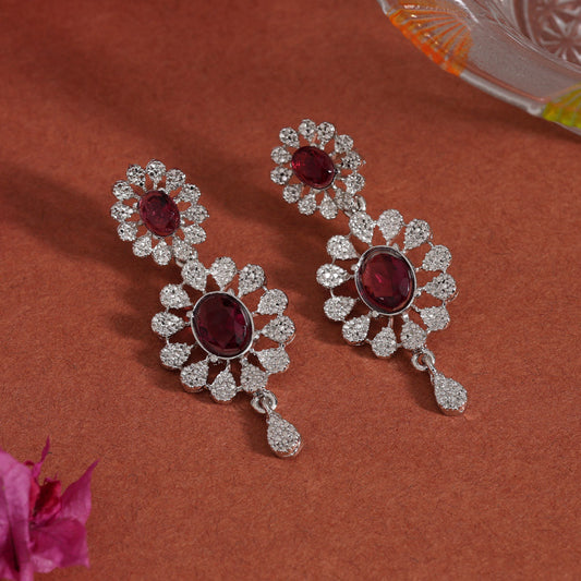 Magenta Color Fashion Earrings (FE112MNT)
