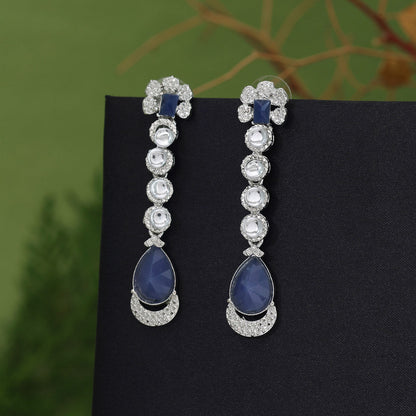 Blue Color Fashion Earrings (FE113BLU)