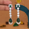 Green Color Fashion Earrings (FE113GRN)