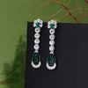 Green Color Fashion Earrings (FE113GRN)