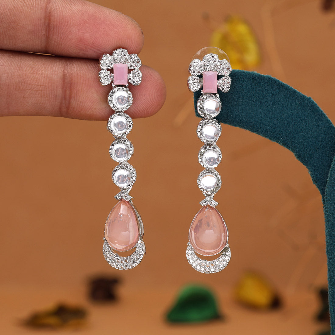 Pink Color Fashion Earrings (FE113PNK)