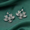 Green Color Fashion Earrings (FE114GRN)