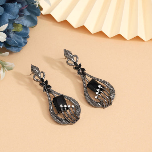 Black Color Fashion Earrings