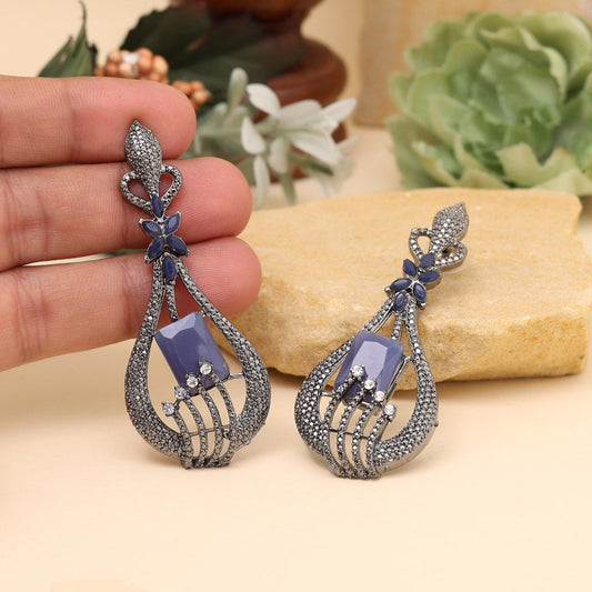 Blue Color Fashion Earrings