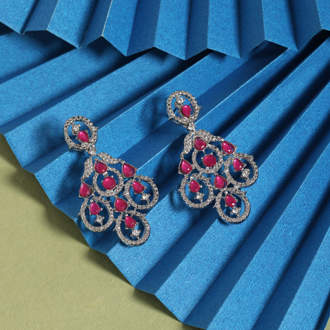 Assorted Color 11 Pairs Of Fashion Earrings