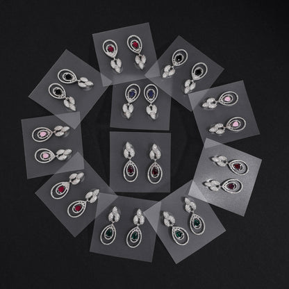 Elegant Assorted Color Earrings – 11 Pairs