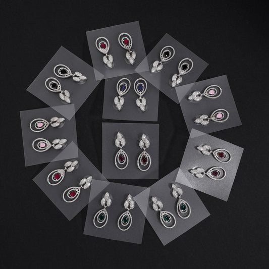 Elegant Assorted Color Earrings – 11 Pairs