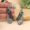 Green Color Fashion Earrings