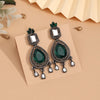 Green Color Fashion Earrings