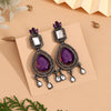 Magenta Color Fashion Earrings