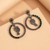 Green Color Fashion Earrings