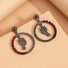 Maroon Color Fashion Earrings