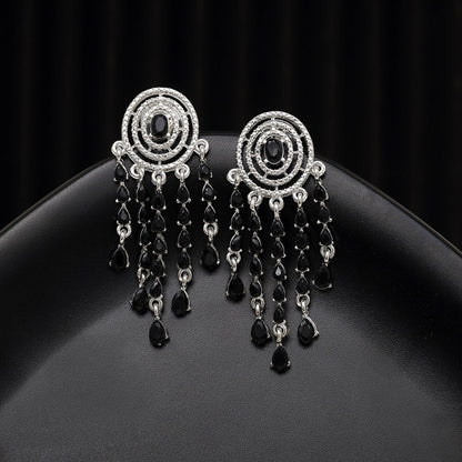 Black Color Fashion Earrings