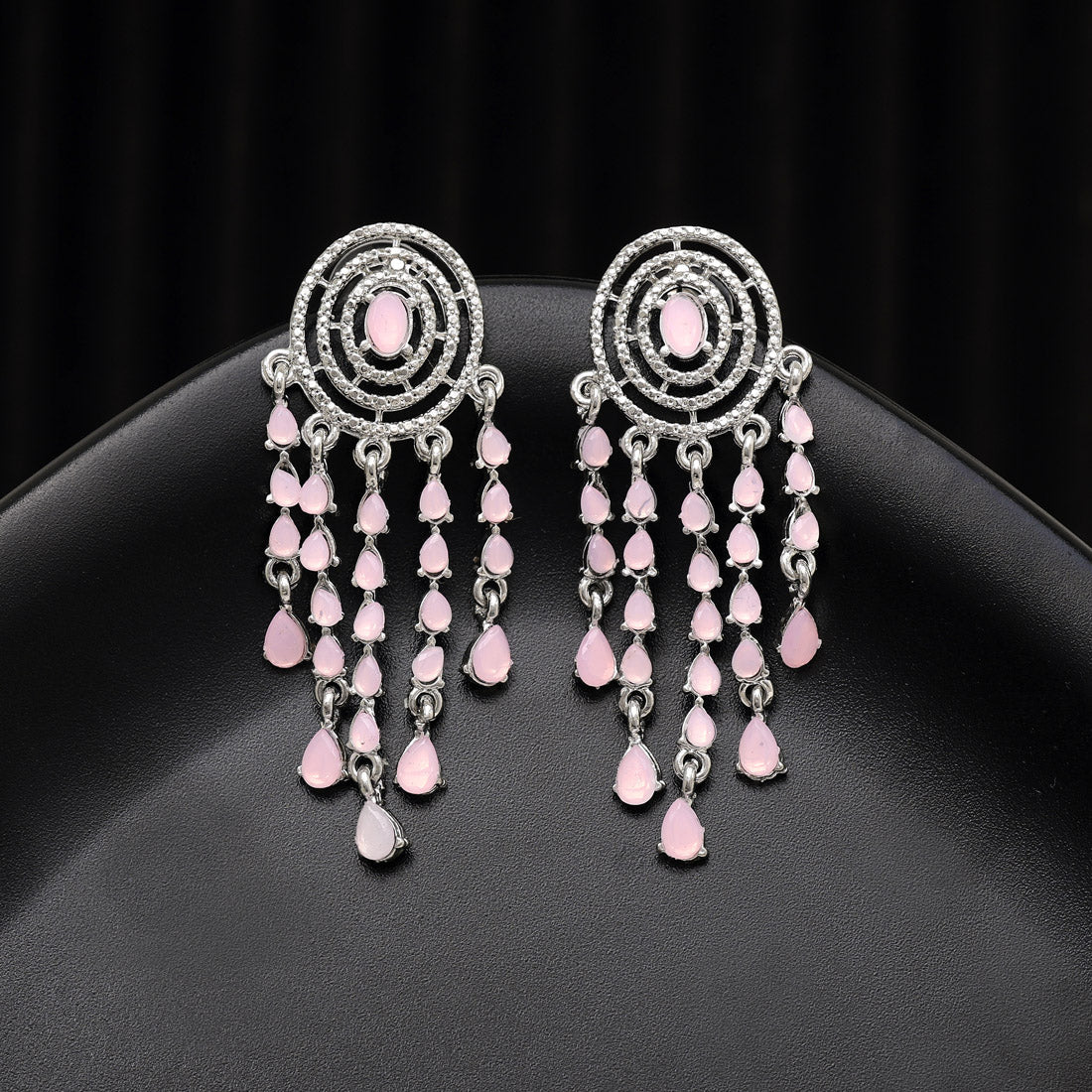 Pink Color Fashion Earrings