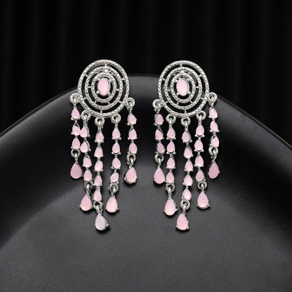 Pink Color Fashion Earrings