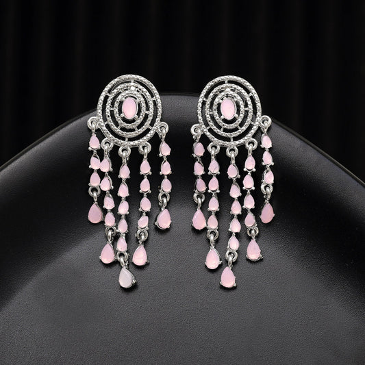 Pink Color Fashion Earrings