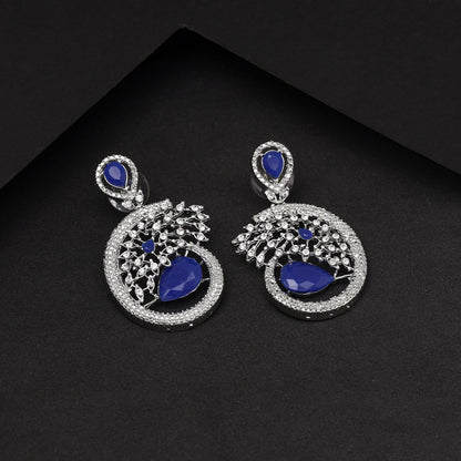 Royal Blue Color Fashion Earrings