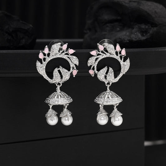 Light Pink Color Fashion Earrings