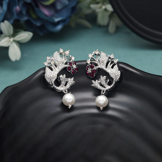 Purple Color Fashion Earrings