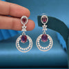 Magenta Color Fashion Earrings