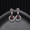 Magenta Color Fashion Earrings