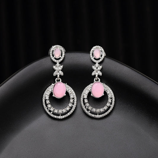 Pink Color Fashion Earrings