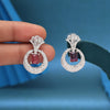 Magenta Color Fashion Earrings