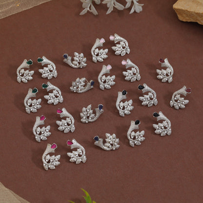 Assorted Color Collection Of 11 Pairs Of Unique Fashion Earrings Styles