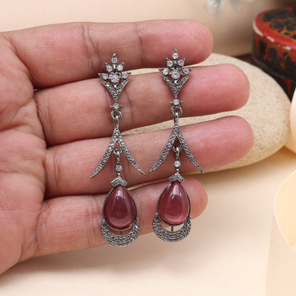 Pink Color Fashion Earrings Featuring Delicate Charm And Feminine Style