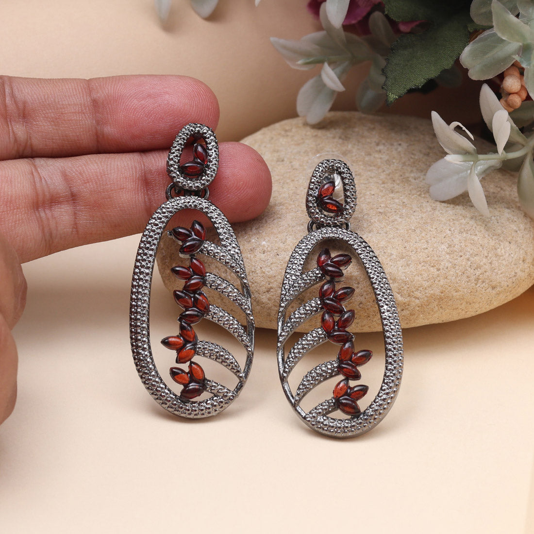 Orange Color Fashion Earrings With Bright Tones And Festive Vibrancy