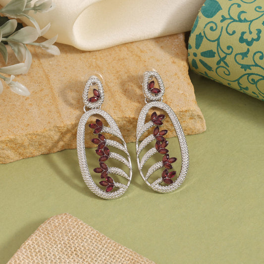 Magenta Color Fashion Earrings That Embody Luxury And Artistic Expression