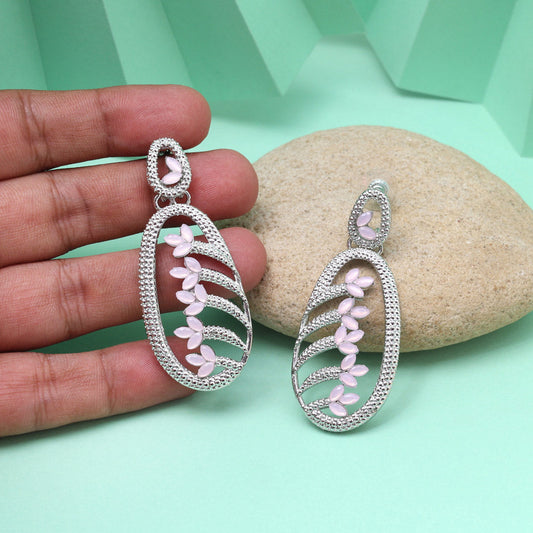 Pink Color Fashion Earrings Designed For A Youthful And Chic Statement