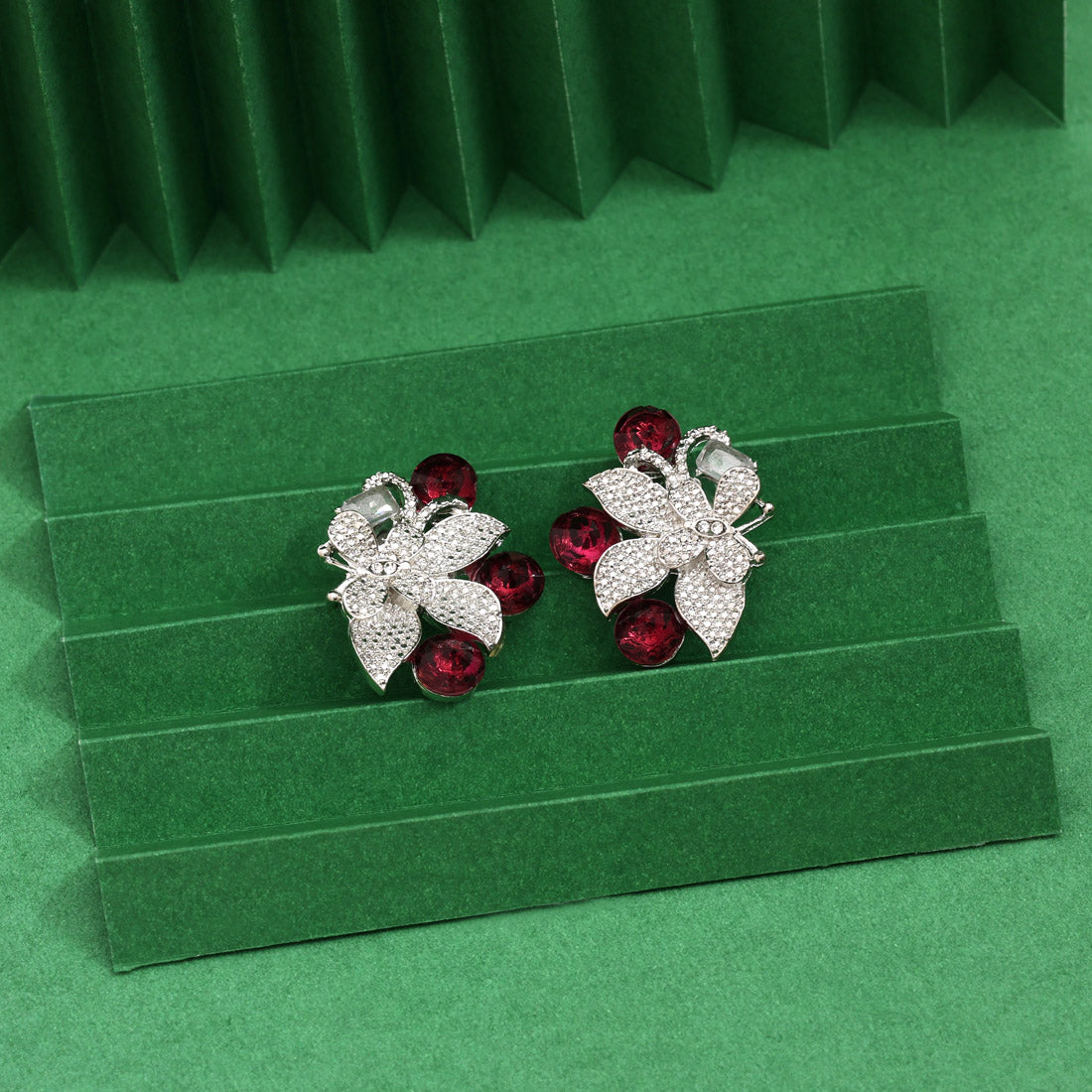 Magenta Color Fashion Earrings Bringing Flair To Ethnic And Modern Styles