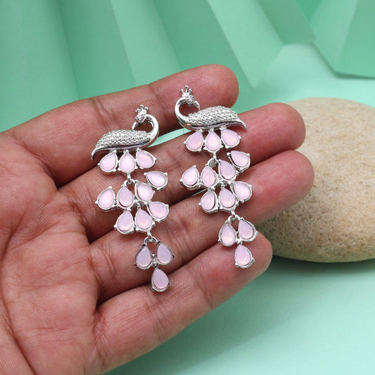 Pink Color Fashion Earrings Offering A Playful And Delicate Style Statement