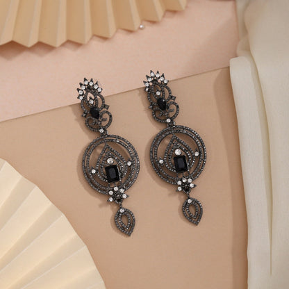 Midnight Black Color Fashion Earrings That Add Drama And Elegance Fast