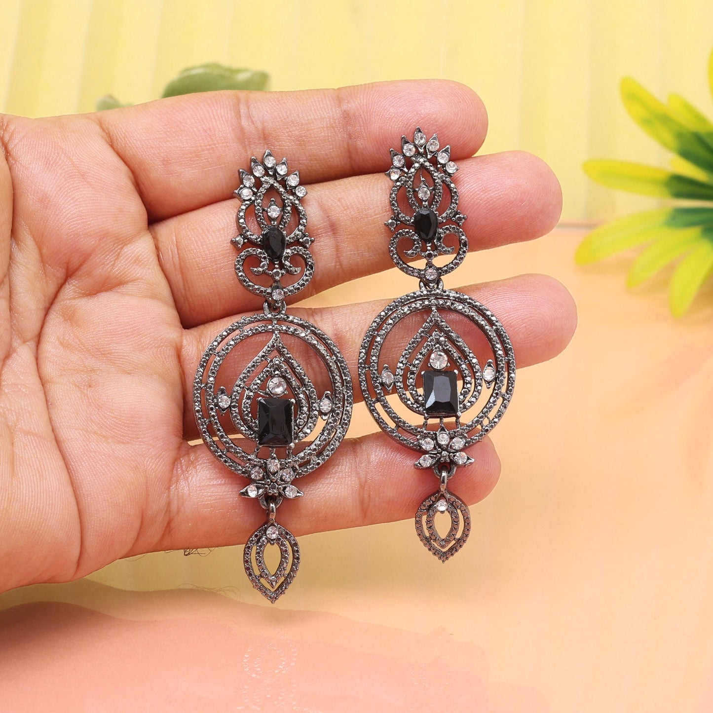 Midnight Black Color Fashion Earrings That Add Drama And Elegance Fast