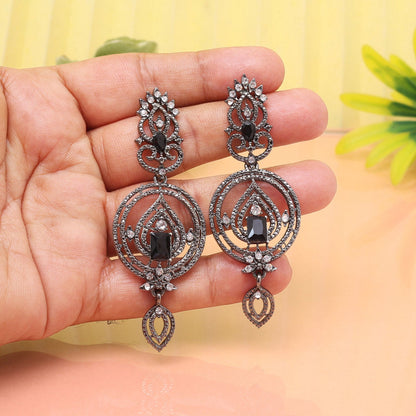 Midnight Black Color Fashion Earrings That Add Drama And Elegance Fast