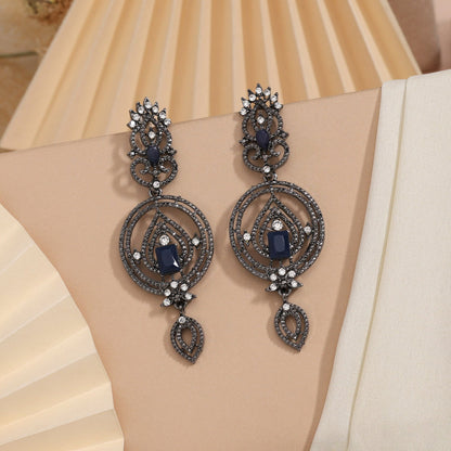 Ocean Breeze Blue Color Fashion Earrings For Summertime And Vacations
