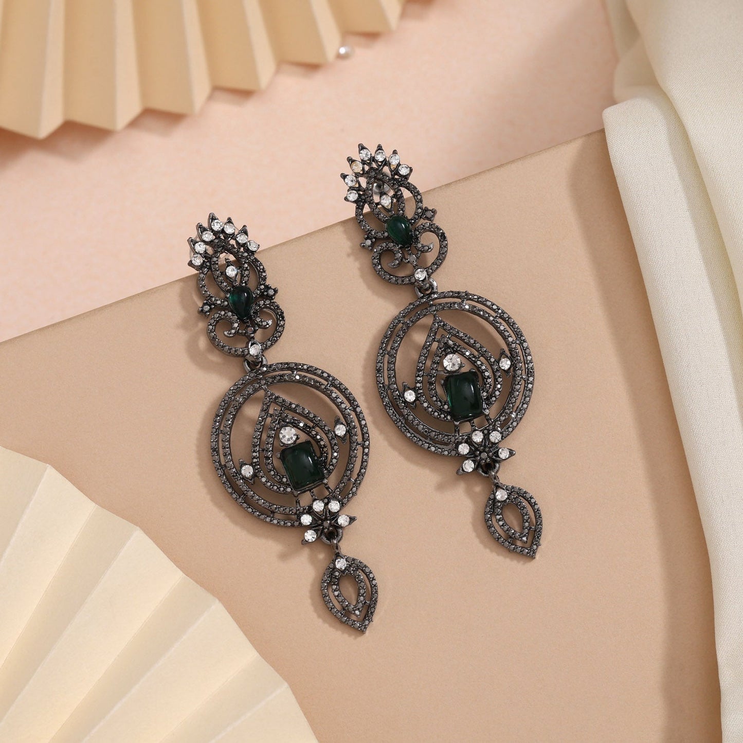 Leafy Green Color Fashion Earrings For An Earthy Yet Chic Statement