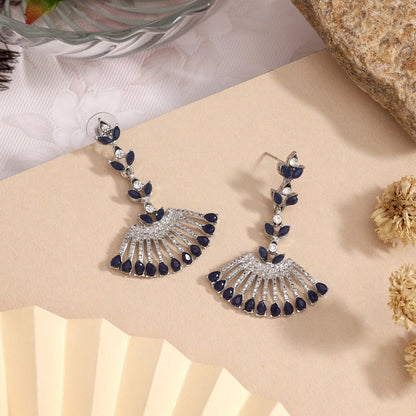 Frosted Blue Color Fashion Earrings That Shine Bright With Every Outfit