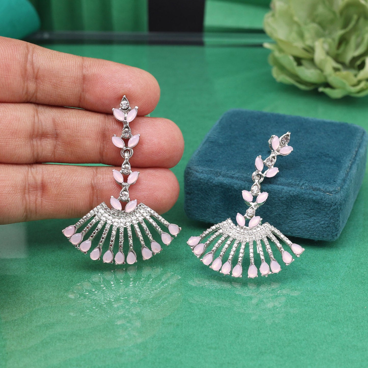 Soft Pink Color Fashion Earrings That Add A Feminine Touch To Style