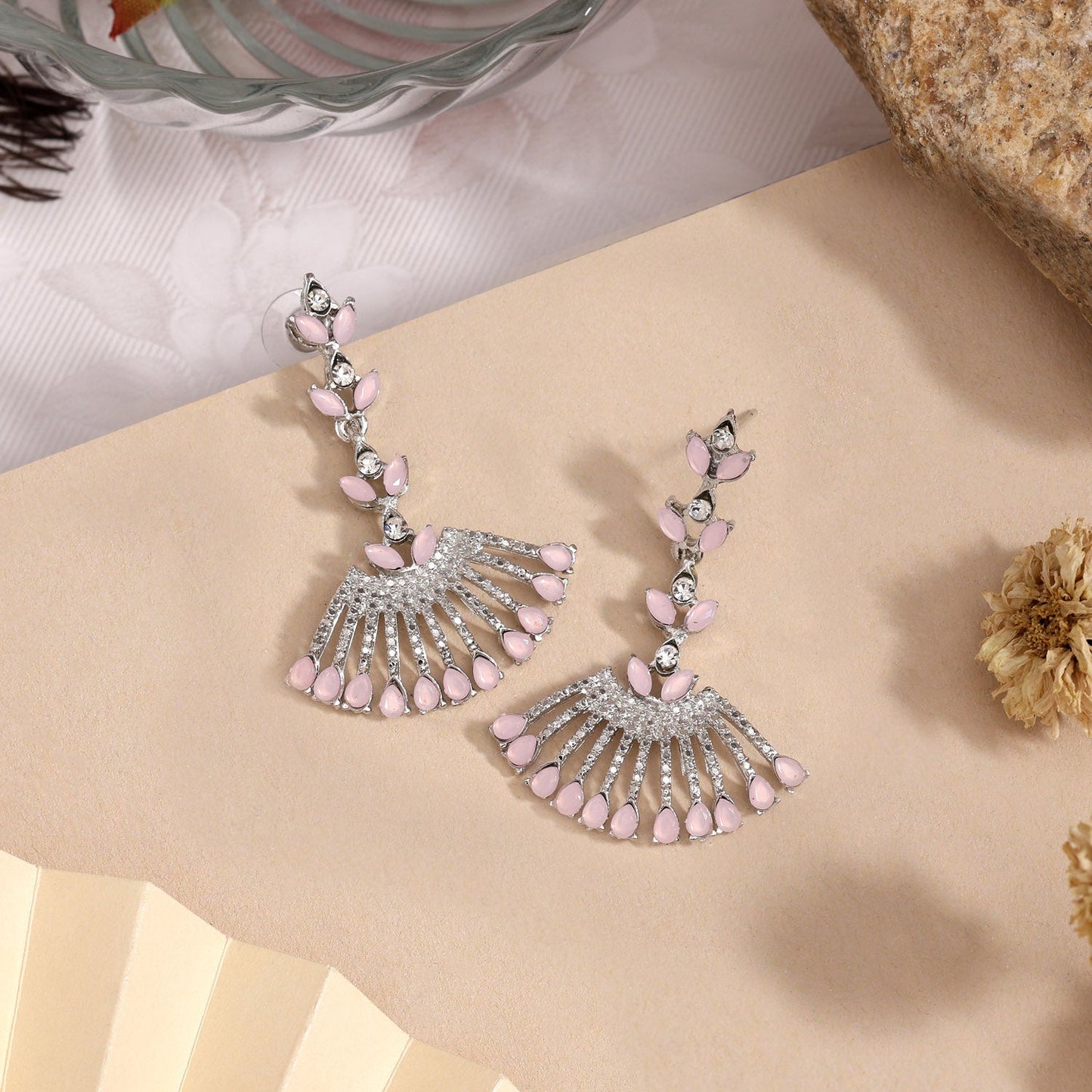 Soft Pink Color Fashion Earrings That Add A Feminine Touch To Style