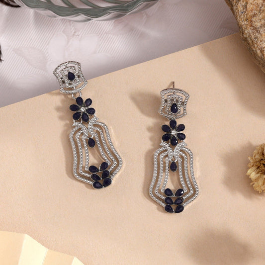 Frosty Blue Color Fashion Earrings That Bring Calm To Bold Outfits