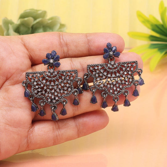 Blue Lagoon Color Fashion Earrings For Beach Vibes And Casual Summer Days