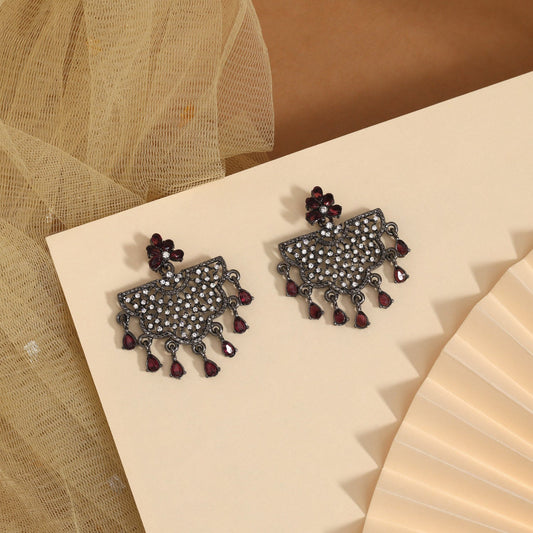 Bold Magenta Color Fashion Earrings For Expressive And Creative Outfits